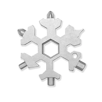 

19 IN 1 Mini Multi-tool Card Combination Compact And Portable Outdoor Product Snowflake Tool Card Screwdriver Opener Openors