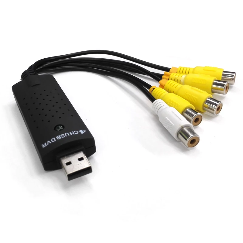 4 канальный USB DVR видеозахвата usb адаптер для смены видео на дисплей ПК карте|usb video