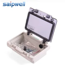 Saipwell электрическая коробка IP67 водонепроницаемая распределительная коробка с прозрачной защитной крышкой PWH-0406