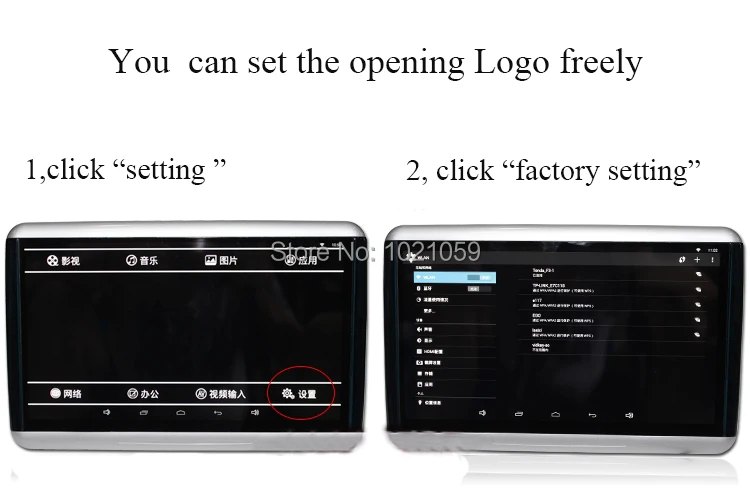 Sale 10.1 Inch Android 6.0 Car Headrest Monitor 1080P Touch Screen Support WIFI USB SD FM Bluetooth Multimedia Player 5