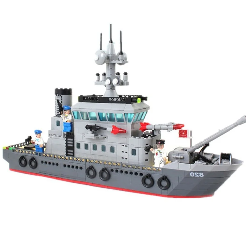 

model building kits compatible with lego city warship 1022 3D blocks Educational model & building toys hobbies for children