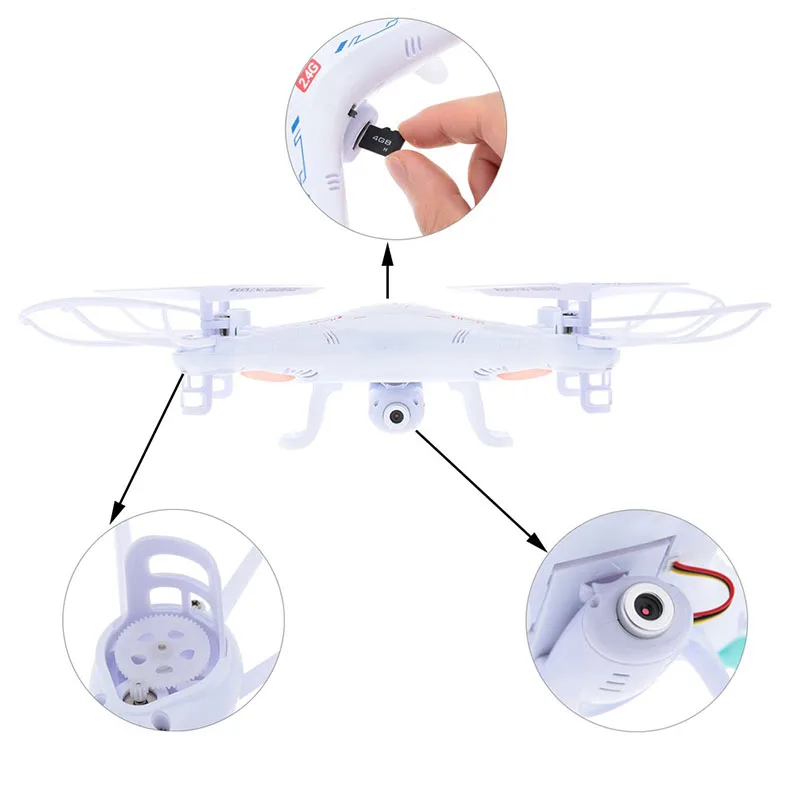 100% Original SYMA X5C (Upgrade Version) RC Drone 6-Axis Remote Control Helicopter Quadcopter With 2MP HD Camera or X5 No Camera