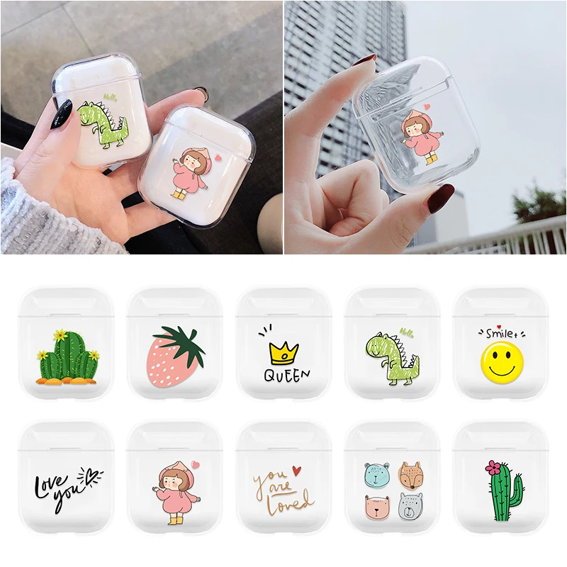 Cartoon Case For Apple airpods Cover Cute Wireless Bluetooth Earphone Case For Airpods Headphone Hard Protective Cover 2019