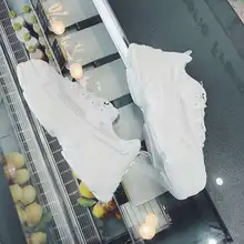 Старая обувь мужская белая спортивная мужская обувь весна Сетка Красный увеличенная пара