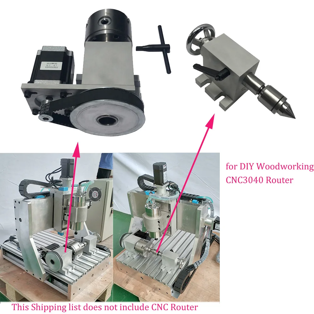 CNC 4-я ось вращения K11 3Jaw 100 мм токарный патрон Nema 23 шаговый двигатель делительная головка+ ось вращения+ MT2 задняя штока для деревообработки