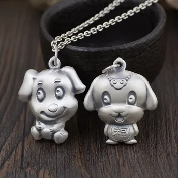 

Thai silver zodiac pendant s990 silver jewelry Benming year new accessories