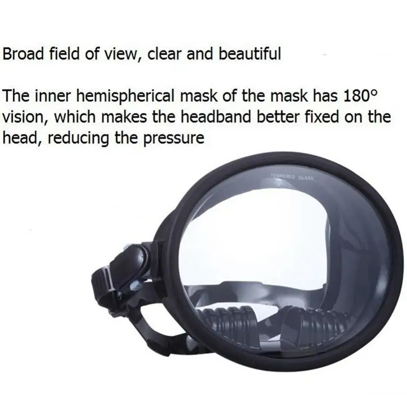 Взрослые анти-утечки дайвинг полный лицо маска Анти-туман подводное плавание плавательные очки с регулируемым ремешком