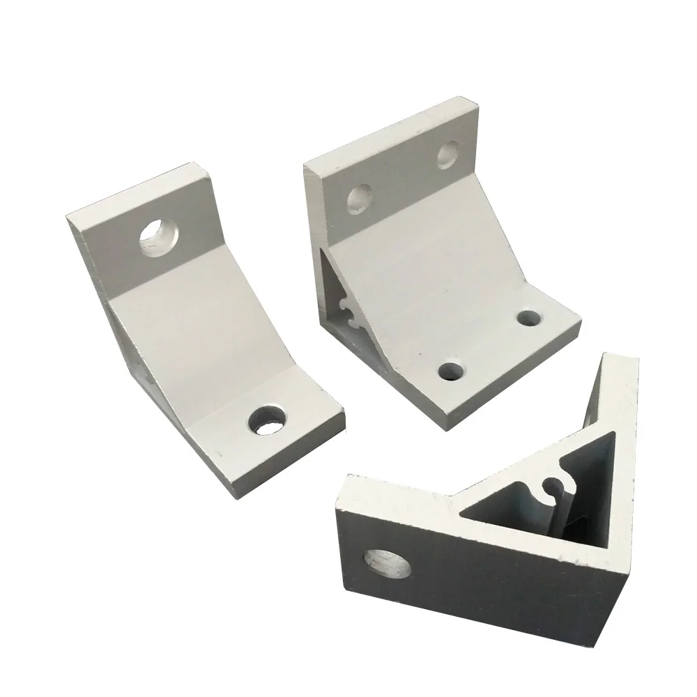 

5pcs 1 Hole 3030/4040/4545 L type 90 Degree Corner Angle Bracket Connection Joint Strip for Aluminum Profile DIY Part