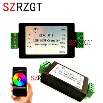 

H801 WiFi.RGBW LED WIFI controller.RGBW WiFi LED H801 Controller.DC5-24V input.4CH*4A output