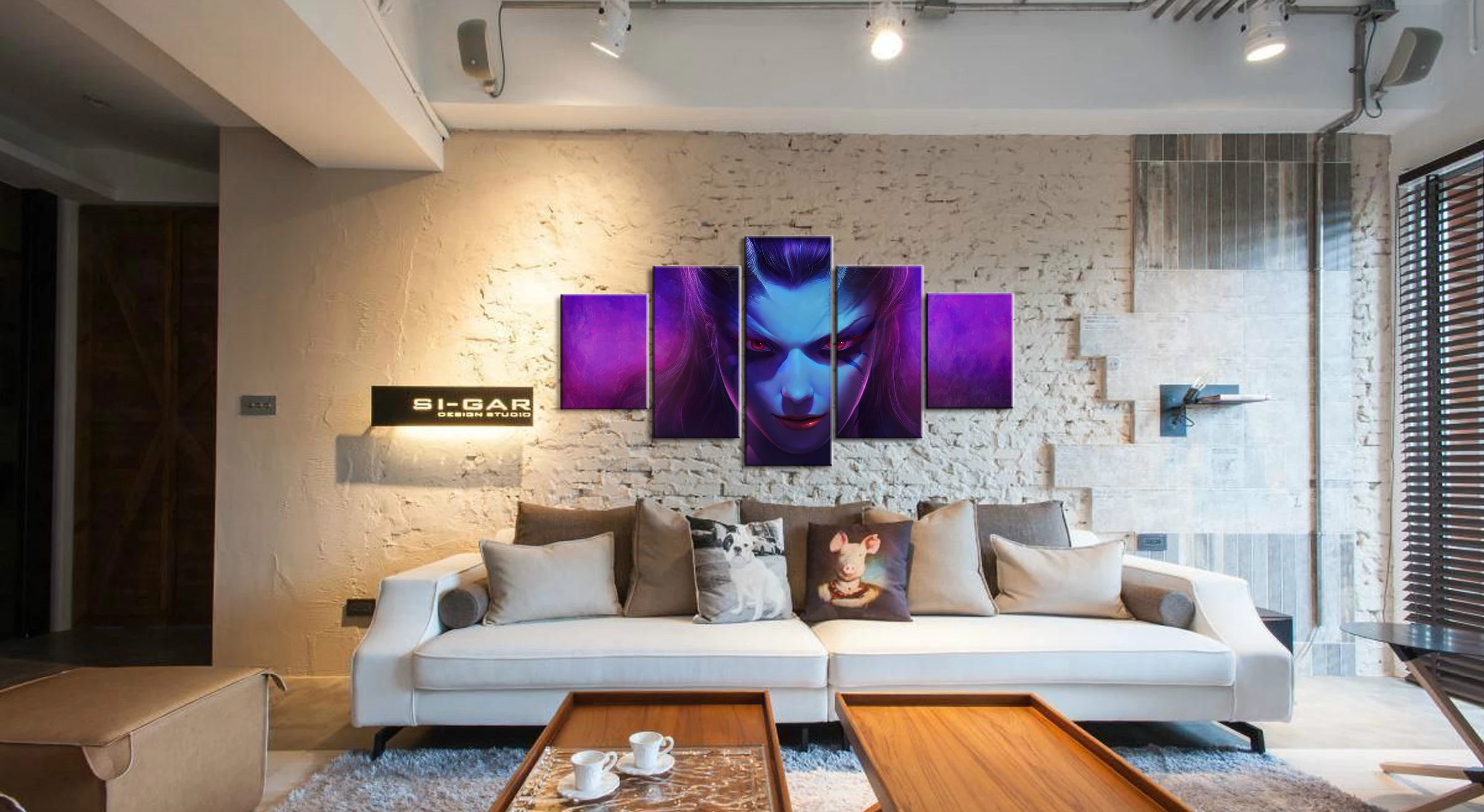  Wall Art Game Poster 5 Pieces DOTA 2 Poster Printed Canvas Painting Pictures Modern Painting On Can