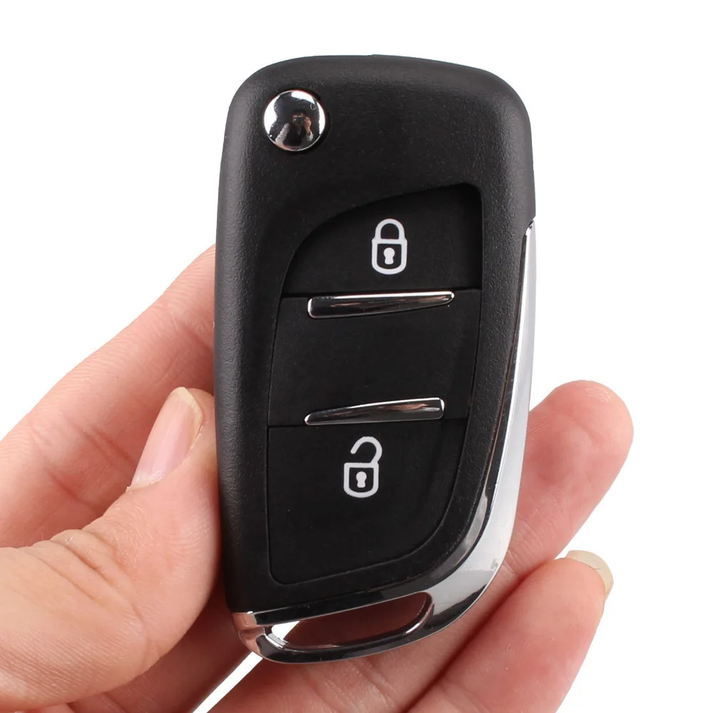 

KEYYOU 2 Buttons Modified Flip Folding Remote Key Shell Case For Peugeot 207 307 308 407 807 Free Shipping