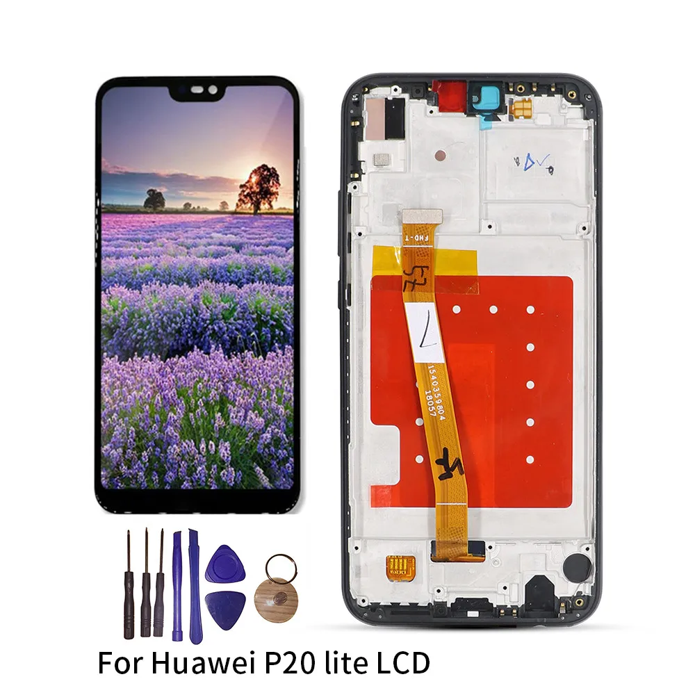 

5.84" 2280x1080 IPS Display For HUAWEI P20 Lite LCD Touch Screen Replacement with Frame Original LCD P20 Lite ane-lx3 nova 3e