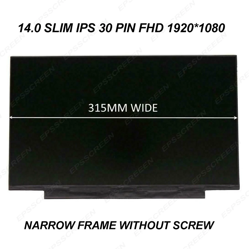 14 &quotIPS FHD без винта светодиодный ЖК-дисплей N140HCA-EBA подходит NV140FHM-N3B N4B N35 N4C LP140WF7-SPC1