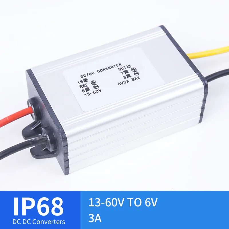 

13-60V TO 6V 3A DC Converter Waterproof Golf Cart Converter Reducer High Quality RCNUN CE RoHS