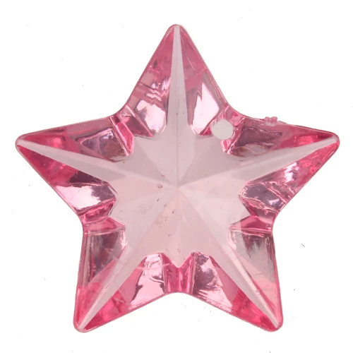 Clearance Sale 2Pcs Clear Star Charms Pendants Transparent Plastic Pendant for Jewelry Making
