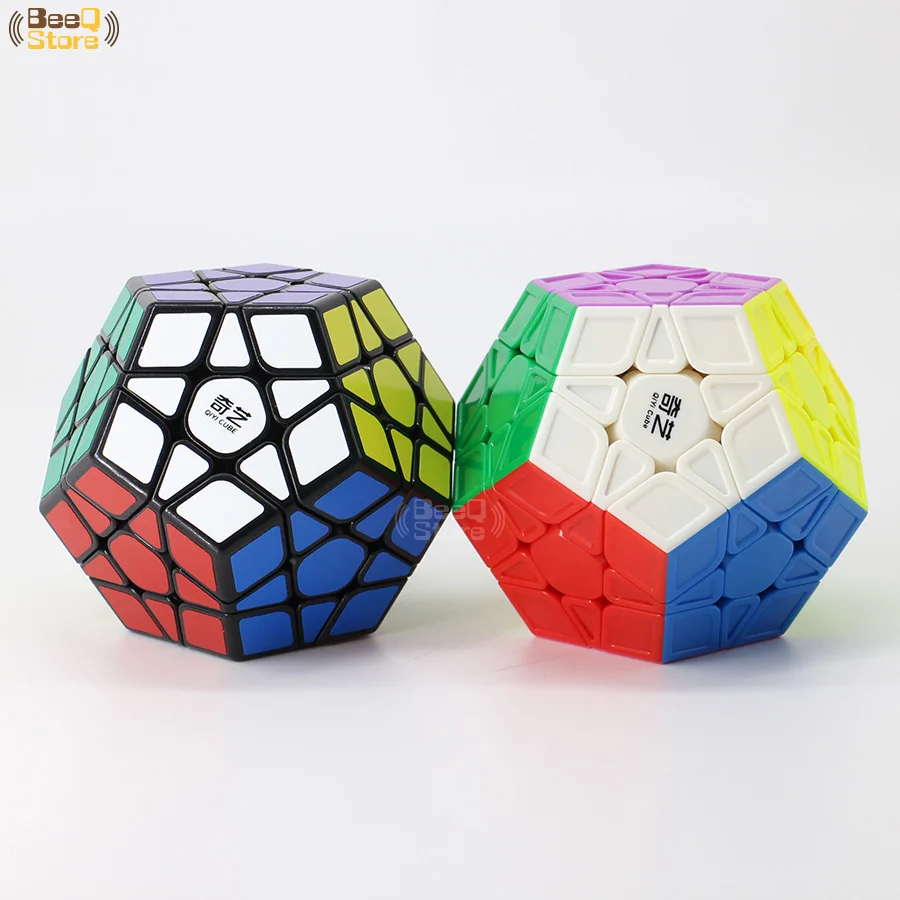 Qiyimegaminx Qiheng QihengS Megaminxd магический куб без наклеек скульптура черная головоломка на Скорость Куб обучающий игрушечный Прорезыватель