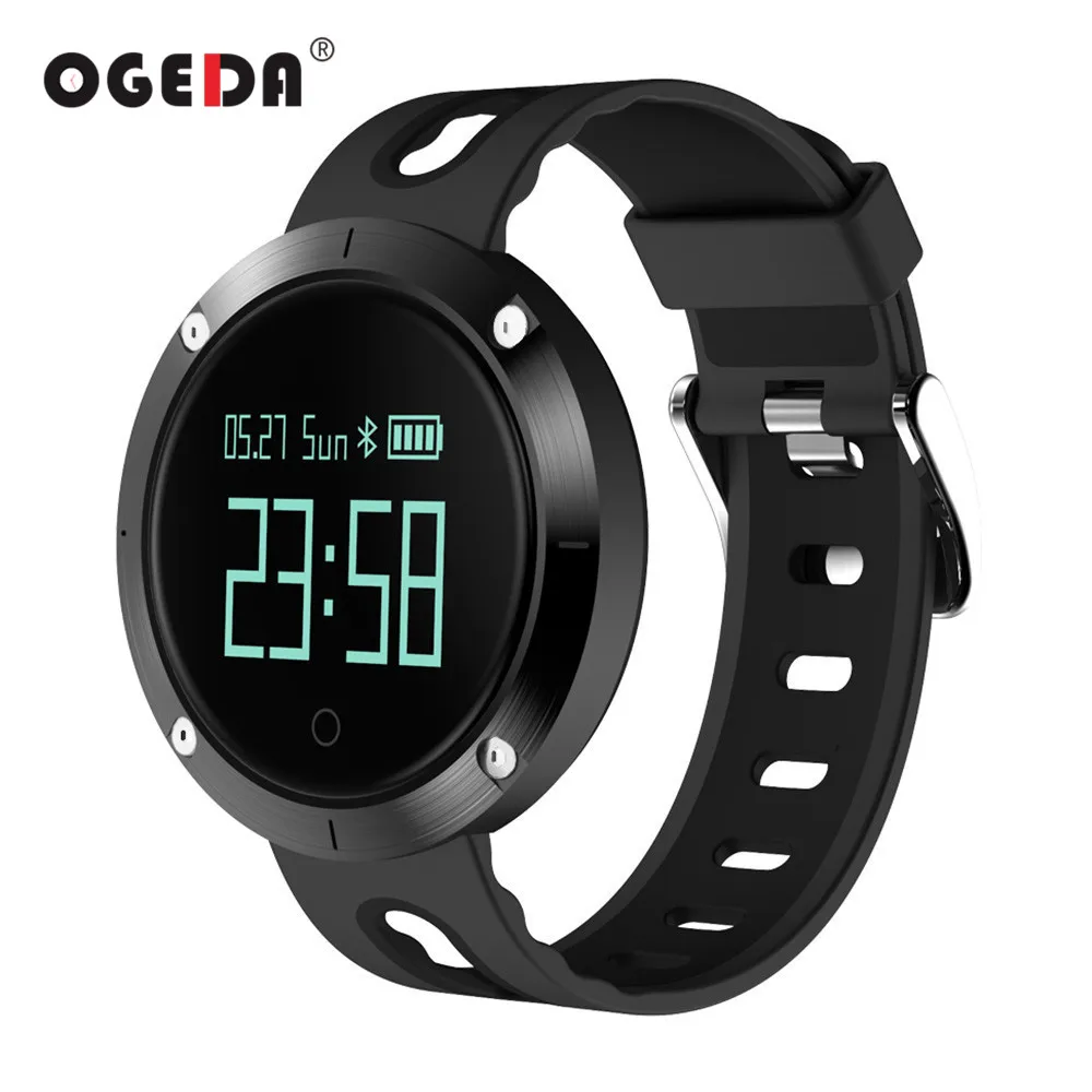 

OGEDA Smart Watch DM58 Men Bluetooth Heart Rate Wristband With Blood Pressure Monitor Fitness Tracker Sports Band Smart Watch