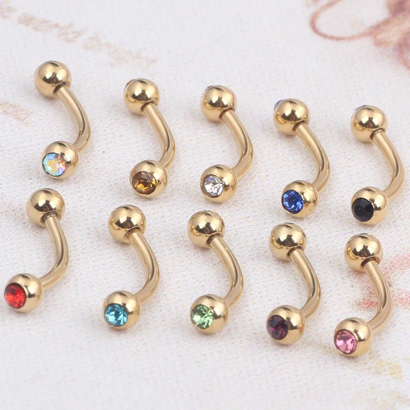 Buy Horseshoe Lip Stud Labret Ring Eyebrow Piercing