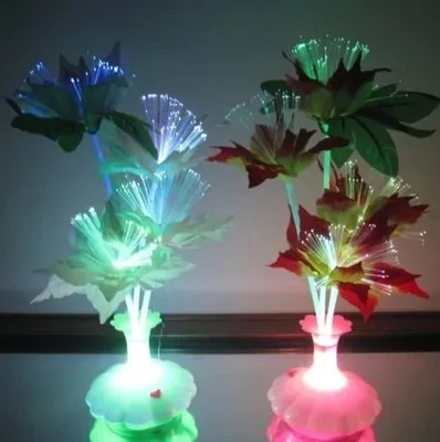 13 видов стилей опционально изменение цвета света Рождественская вечеринка цветок светодиодные лампы рождественские украшения для дома год волокно букет