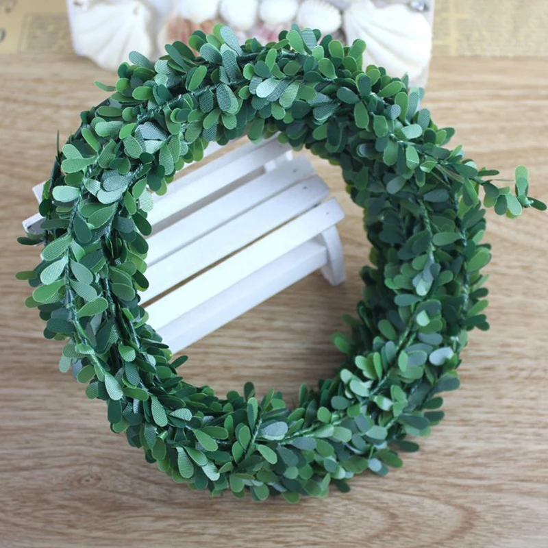 

7.5m Artificial Ivy Garland Foliage Green Leaves Simulated Vine For Wedding Party Ceremony DIY Headbands