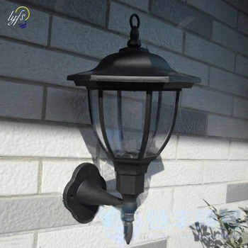 

Outdoor waterproof solar wall lamp retro hexagonal lamp courtyard garden solar light decorative wall lights
