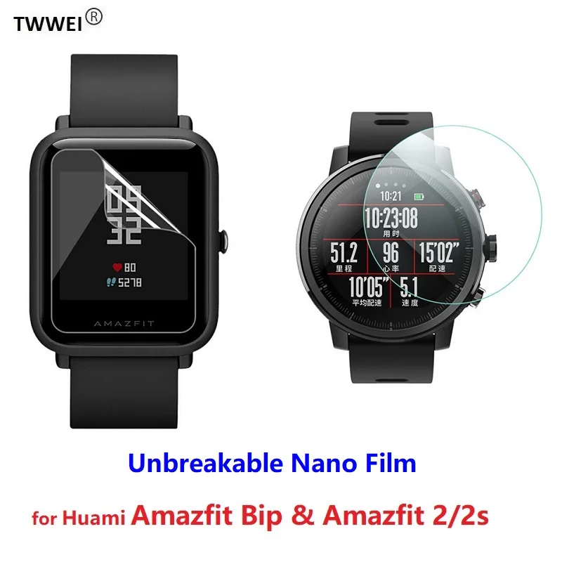 

Full Nano TPU Protective Film for Xiaomi Huami Amazfit Bip Youth Watch Amazfit Stratos Pace 2 2s Screen Protector Cover Foil