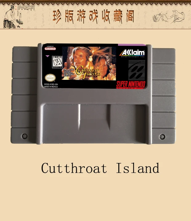 16bit super game card Cutthroat Islandsuper gamegame cardsuper card