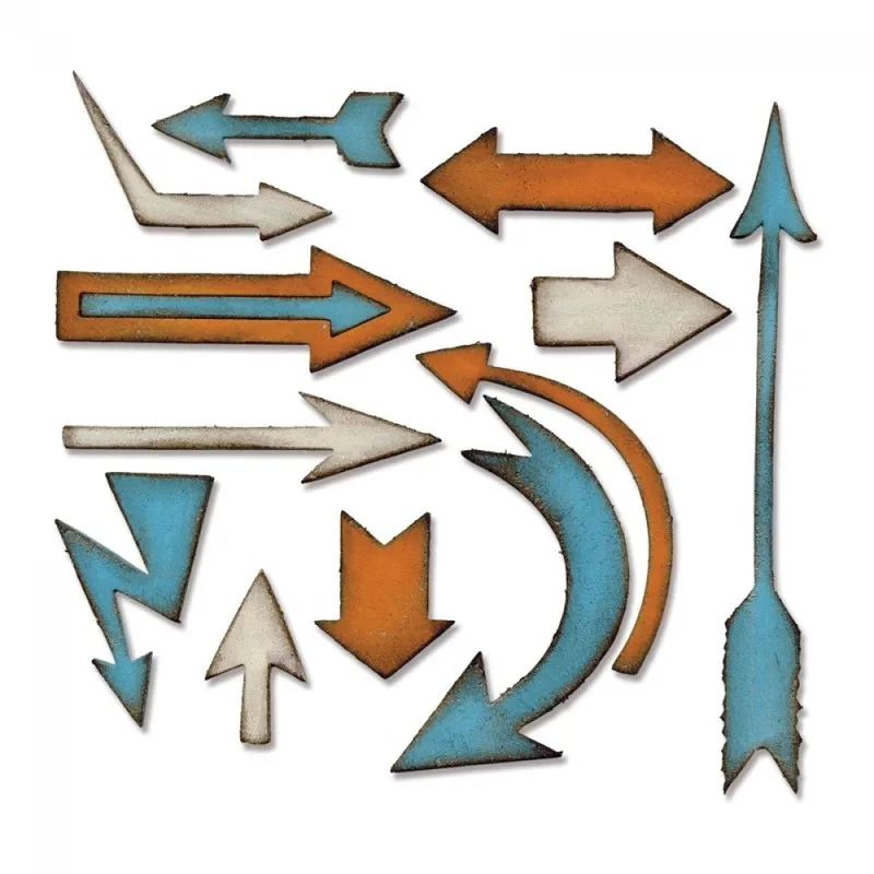 

DIY 2019 New Layered Metal Cutting Dies Craft and Scrapbooking For Paper Making Artful Arrows Embossing Frame Card Sizzix Set
