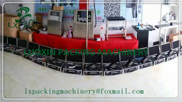 LX-PACK أدنى سعر المصنع الرقم التسلسلي الباركود النافثة للحبر طابعة خشبية المنصات اليد الطباعة الطباعة نظام