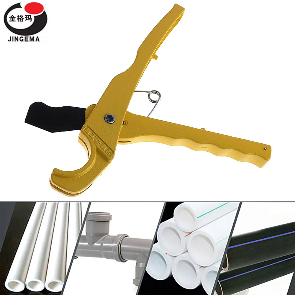 

8 Inch Aluminum Alloy Scissors PVC / PPR Tube Cutter Scissors with Fixed Bracket for Plastic Pipe Other Material Cutting Tool