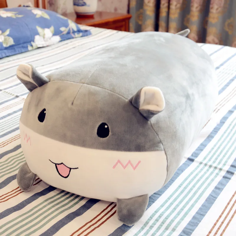 50 см/60 см Kawaii Плюшевые игрушки динозавры мягкие животные слон хомяк Единорог подушка для дома Декор подарки для детей девочек - Цвет: hamster