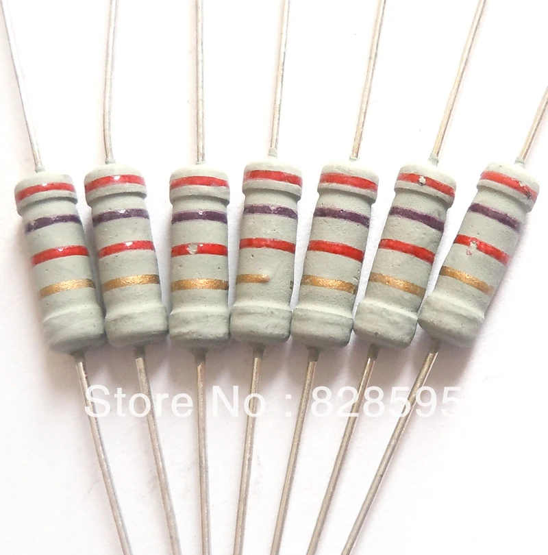 Djsh741j 1w 2 7k Ohm 2k7 Ohm 2700 Ohm 100 Original New Fixed Resistors Metal Oxide Film Resistors Resistance 5 0pcs Resistance Ohm Ohms Resistanceresistance 1w Aliexpress