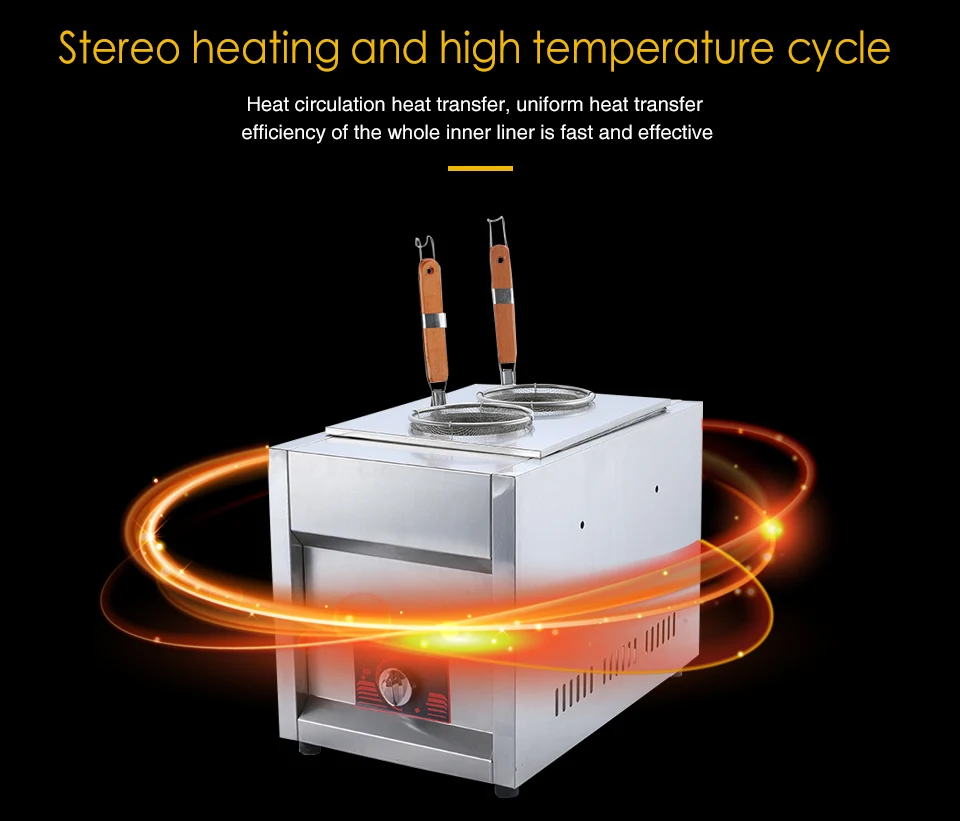 XEOLEO Газовый Бойлер для лапши настольная паста плита 2 горелки лапши cooke Коммерческая нержавеющая сталь LPG газовая кухонная лапша машина