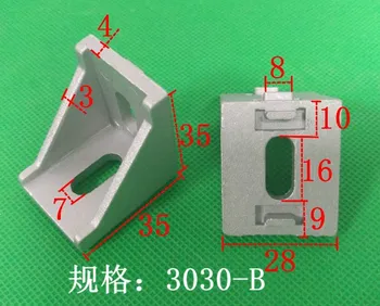 

3030 corner fitting angle aluminum 35 x 35 L connector bracket fastener match use 3030 industrial aluminum profile