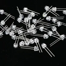 100 шт./лот, соломенная шляпа, светодиодный Диод, ультра яркий светодиодный, 5 мм, красный светильник, светодиод, супер яркий, высокий светильник светодиодный, 5 мм