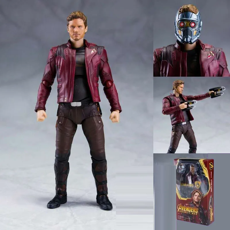 

14CM Marvel Avengers Infinity War SHF S.H.Figuarts Star Lord Guardians of the Galaxy PVC Action Figure Collectible Model Toy