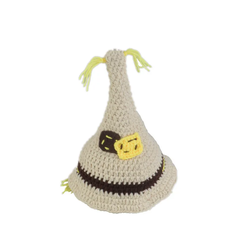 Scarecrow Design Baby Boy Girls Crochet Knit Costume Newborn Photography Props Infant Shower Gift Clothes Kids Halloween Costume