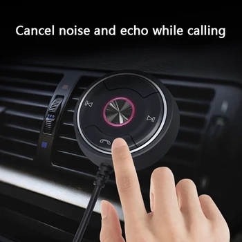 

Handsfree Bluetooth Car Kit MP3 Player 3.5mm AUX Audio A2DP Music Receiver Adapter Support for Bluetooth Car Music Playe