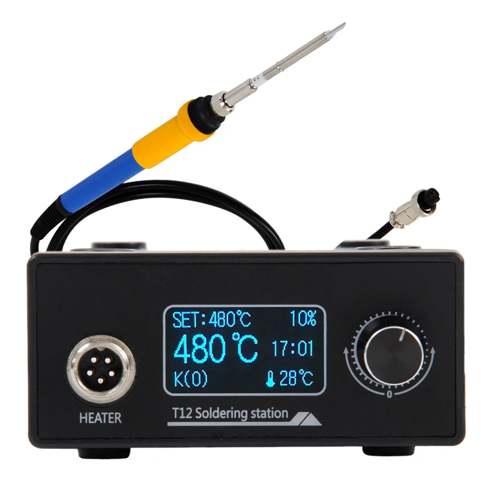 

T12 Soldering Iron Station STM32 OLED DIY Kits Solder Electric Tools Welding Iron Tips Temperature Controller Handle Case