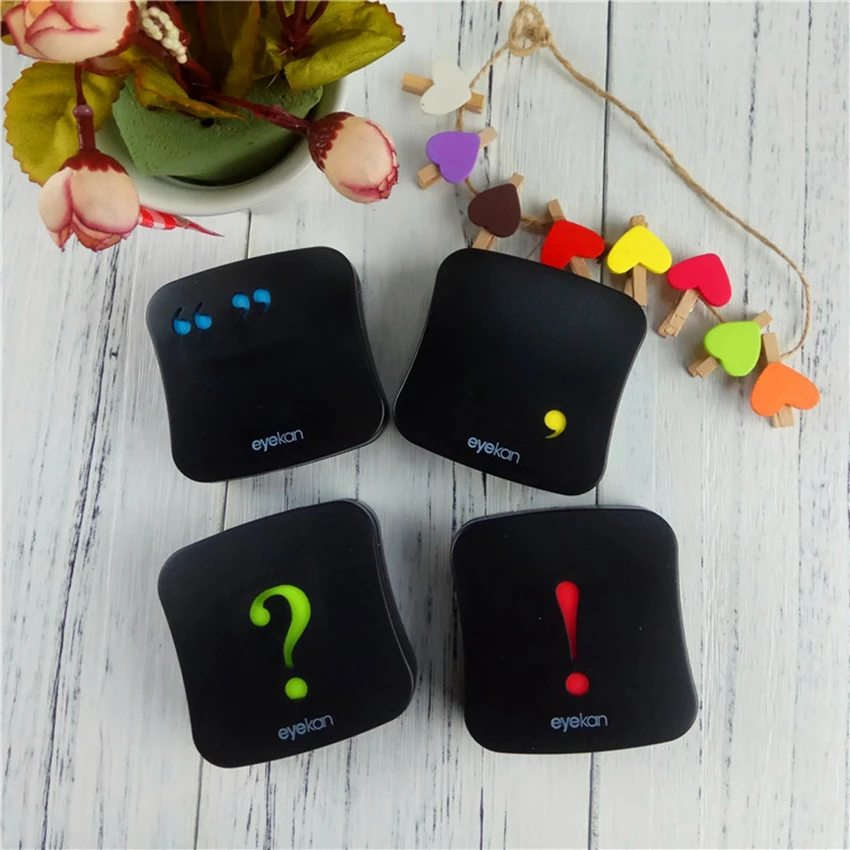 

Symbol Contact lens case Punctuation Question exclamation Quotes comma contact lens case lenses container box L1505