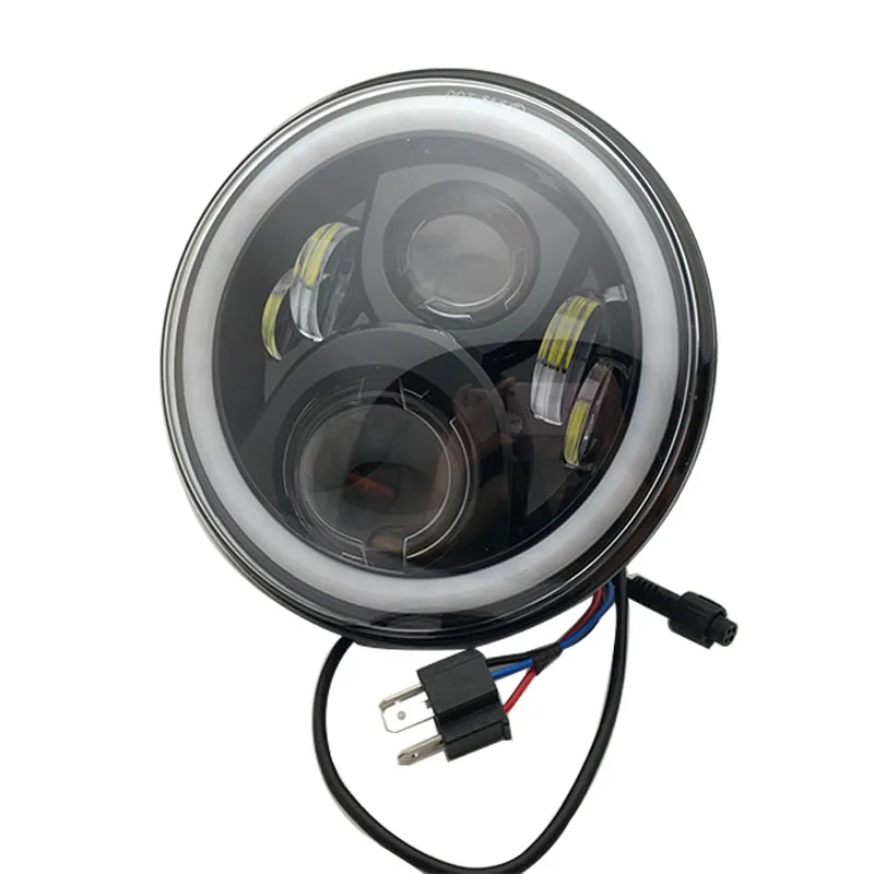 Авто автомобиль " дюймов круглые фары наборы для VW Beetle 1950-1979 Вт/Bluetooth RGB DRL Halo Кольцо Hi/Low Beam DOT одобрено