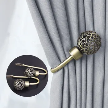 

1pcs U-shaped European curtain holder Decorative Wall Hooks Tie Back Hanger Holdback Window Curtain Accessories home decor
