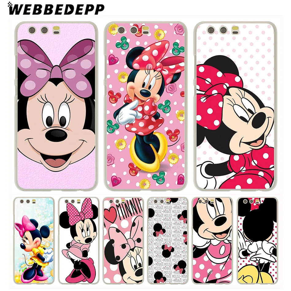 

WEBBEDEPP Minnie Mouse Phone Case for Huawei P30 P20 Pro P smart 2019 Y7 Y9 2019 P10 P9 Lite 2016/2017 P8 Lite 2015/2017 Cover
