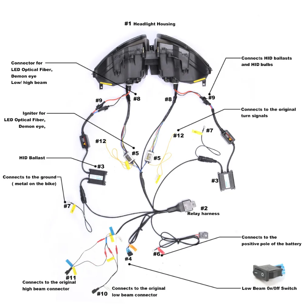 KT светодиодный задний фонарь для Honda CBR1000RR 2008 2011 V2|headlights for|headlights headlightheadlights for