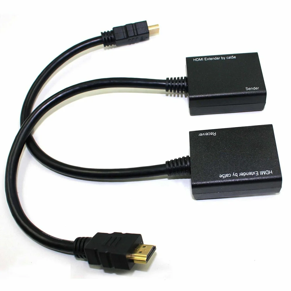 Высокое качество HDMI по CAT5e CAT6 LAN Ethernet балун расширитель репитер до 100 футов