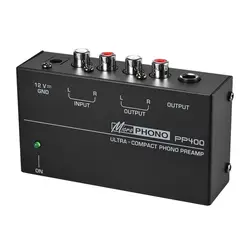 Ультра-компактный Phono Предварительный усилитель с Rca 1/4 дюймовыми Trs интерфейсами Preamplificador Phono Preamp (Us Plug)