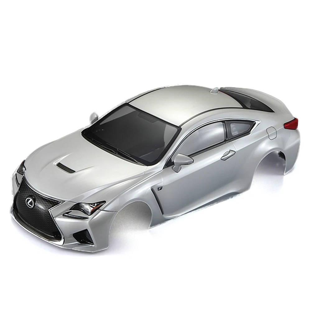 48648 257 мм LEXUS RC F готовая Рама корпуса с полупрозрачным окном для 1/10 Электрический туринг RC гоночный автомобиль diy запчасти - Цвет: Белый