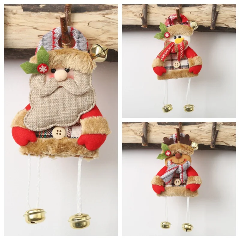 

New Christmas decorations, lattice cloth, hanging bells, pendants, small trees, cartoon ornaments, children's gifts