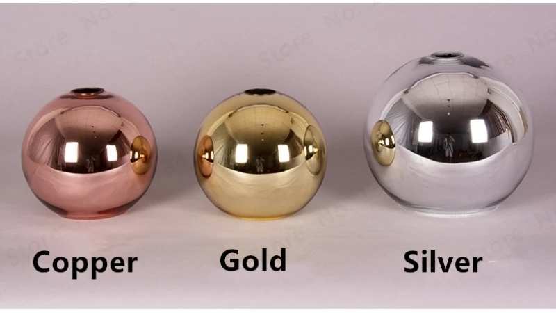 País das Maravilhas Bola de Luz do Candelabro Tira de Cobre Moderno de Vidro Lâmpada de Natal Levou Pingente Sombra Mirror Ball Luz Lustre da 7 led pendant lamp