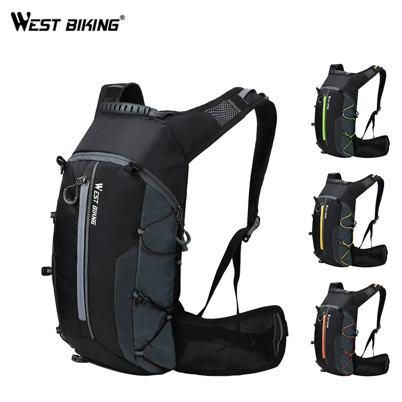 WEST BIKING 10L спортивные рюкзаки, складная велосипедная сумка, сумка для путешествий, альпинизма, женская и мужская, рюкзак, удерживающий воду, велосипедная сумка